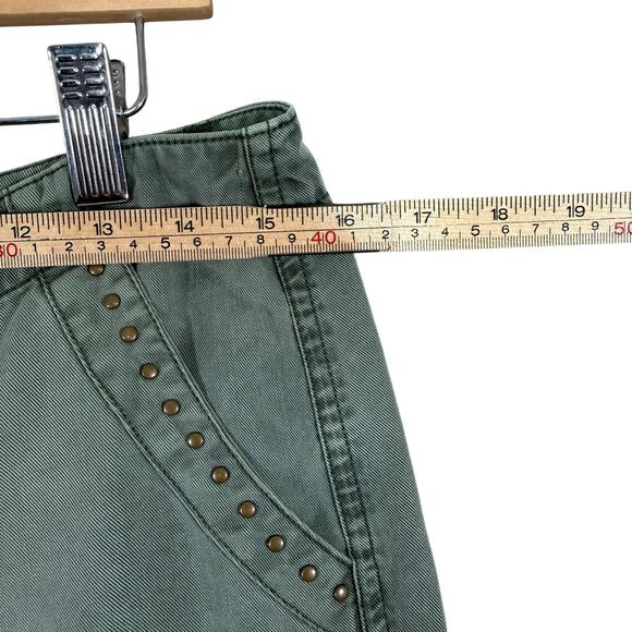 Young Fabulous & Broke Jogger Pants | Army Green Utility Studded | Size M - Picture 8 of 10